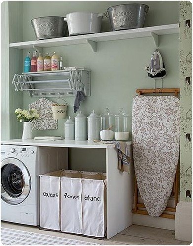 Laundry rooms-The DIY cure to organize them, and keep them tidy