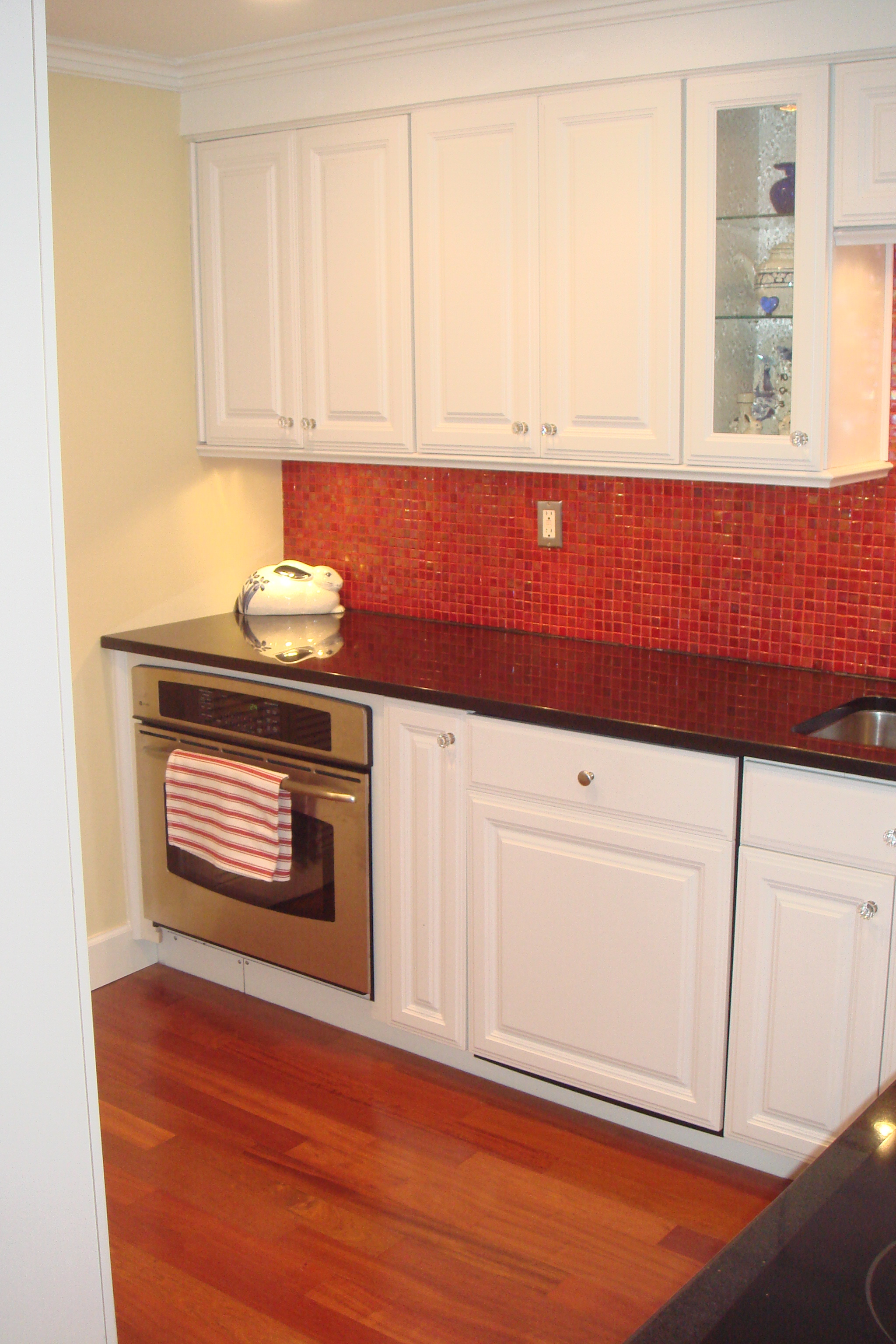 Before and after-Kitchen back splash