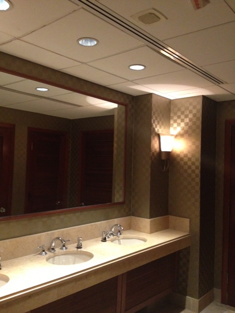 How not to light a bathroom