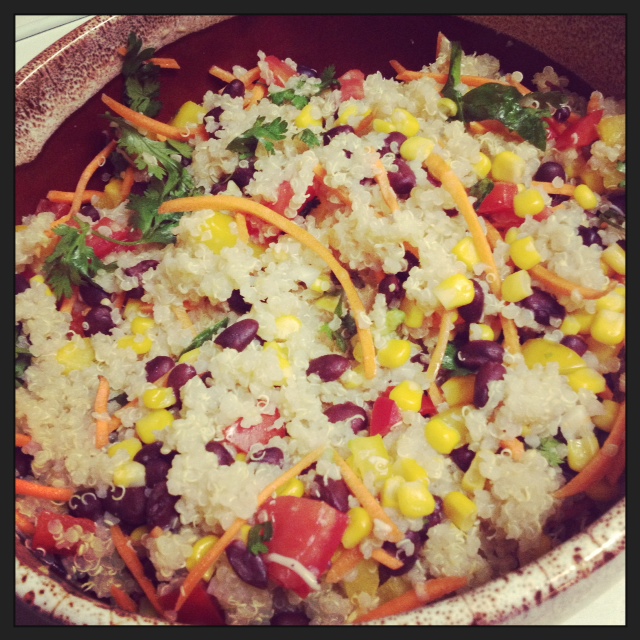 Black bean quinoa salad