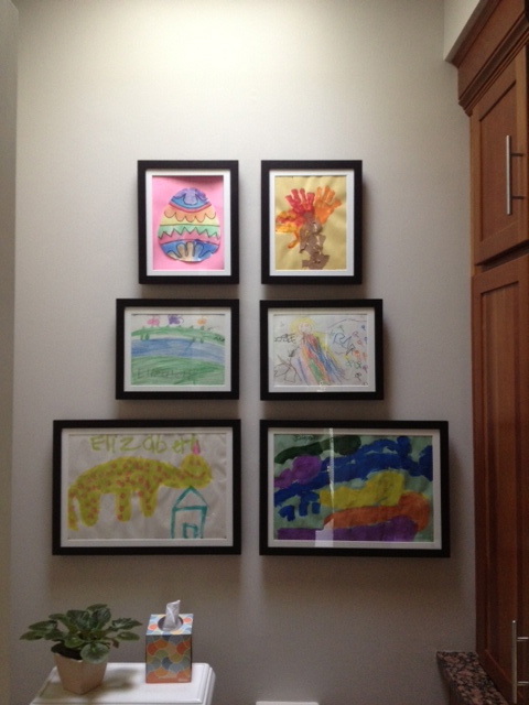 How to frame kids artwork and change it easily