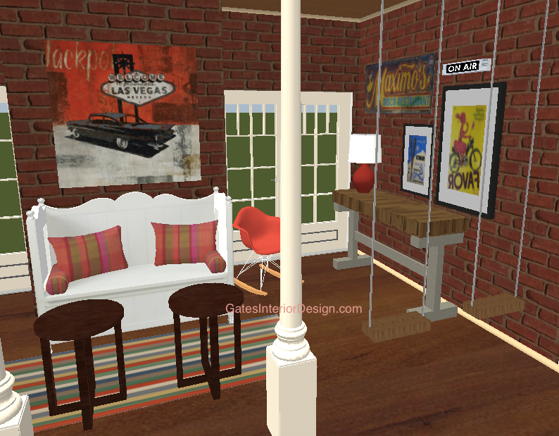 Custom Screened-in porch | GatesInteriorDesign.com