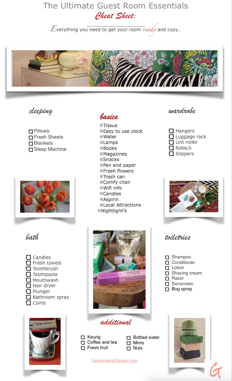 Ultimate guest room essentials