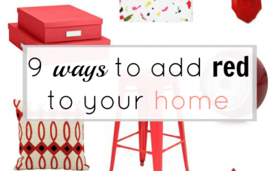 9 ways to add red to your home by interior designer Amanda Gates, Brentwood TN