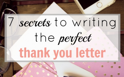 7 secrets to writing the perfect thank you letter