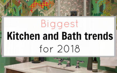 Biggest kitchen and bath trends for 2018