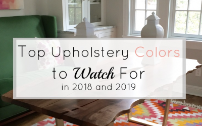 Top upholstery colors to watch for in 2018 and 2019